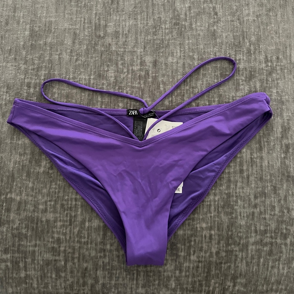 Zara purple bikini bottoms